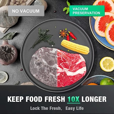 Moisture Proof Gallon Sealing Freezer Vacuum Plastic Bag For Food 10 Inch Size