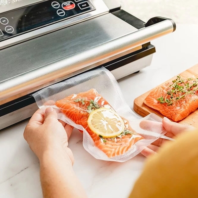 Bpa Free Vacuum Sealer Bags Quart Size 100 Pack Sous Vide Food Vaccum Bag Clear