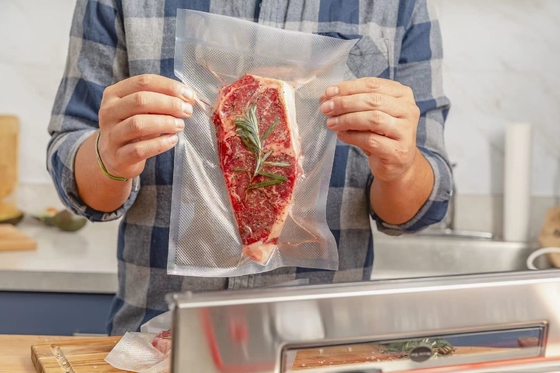 Bpa Free Vacuum Sealer Bags Quart Size 100 Pack Sous Vide Food Vaccum Bag Clear