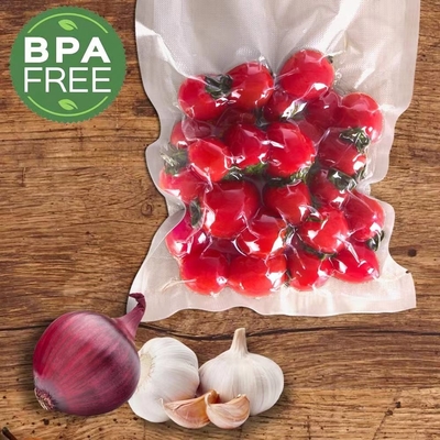 80UM BPA Free Food Grade Resealable Vacuum Bags 200*300mm Size