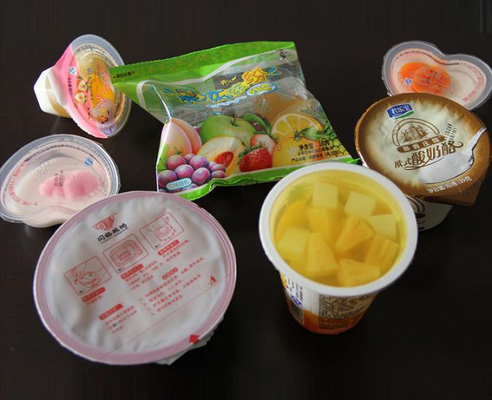 Snack Foods Easy Peel Lidding Packaging 3 Mil Film Transparent