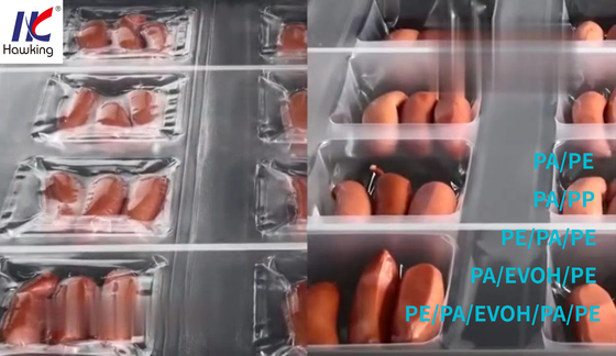 Thermoformed Plastic Packaging Custom Film  For Food Supplier - Hawking