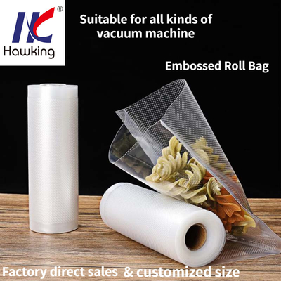 6 Metres X 250mm Embossed Vacuum Bag Sealer Rolls Customized