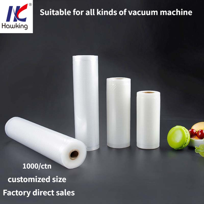 8 X 10 Inch Embossed Vacuum Bag Roll For Food / Fruit Keeping