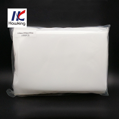 Plastic Food Vacuum Bag Chamber Sealer Storage Bags 165mm For Meat