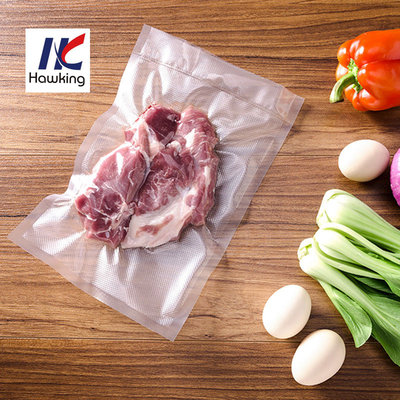 Refrigerator Freezer Embossed Vacuum Bag For Food Packing 6 X 6 Inch Unrecyclable