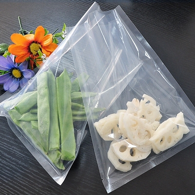 Transparent High Temperature Resistance Three Side Seal Bag For Food Vacuum Packing