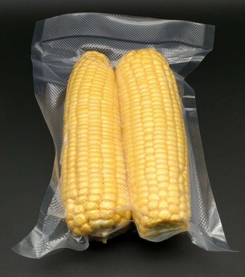 80UM 30X30cm 3 Side Sealed Textured Vacuum Bags For Food Packaging Freezer Bag