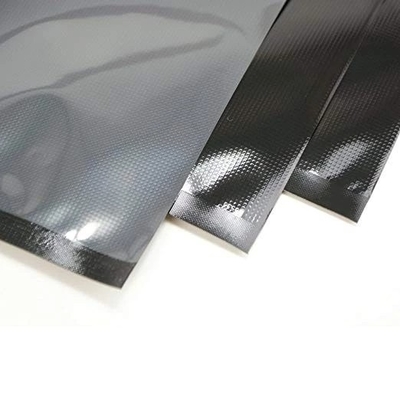 Black Embossed Vacuum Packaging Bags Roll Food Packaging Fresh Up