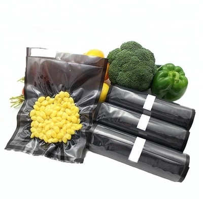 Black Embossed Vacuum Packaging Bags Roll Food Packaging Fresh Up