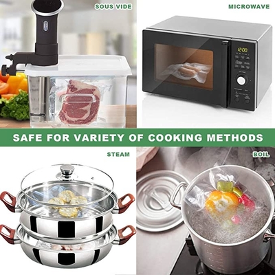 Transparent Moisture Proof Food Vacuum Seal Storage Bags 6 Inch For Vac Freezer