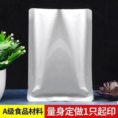 Custom Design Silver Food Grade Aluminum Foil Food Vacuum Sealed Bag