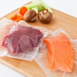 OEM Food Vacuum Sealer Bags For Deep Frozen Raw Meat Seafood Fresh Keeping