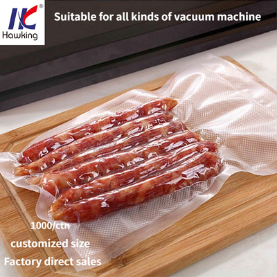 Food grade plastic Ham Sausage Packing Film Or Pouch Clear Laminating Film bpa free
