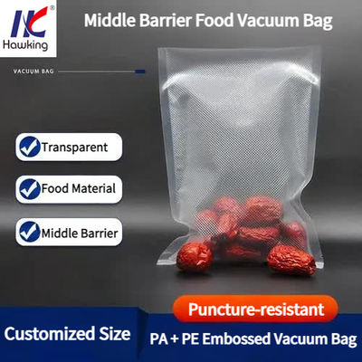 Vacuum Bags Pa / Tie / Pe / Tie / Pa / Tie / Pe For Food Packaging Of High Barrier 70 Um