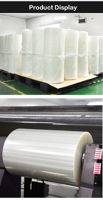 Food Grade 80 Mic Flexible PA PE Film Roll 303M Food Packaging Blown Up