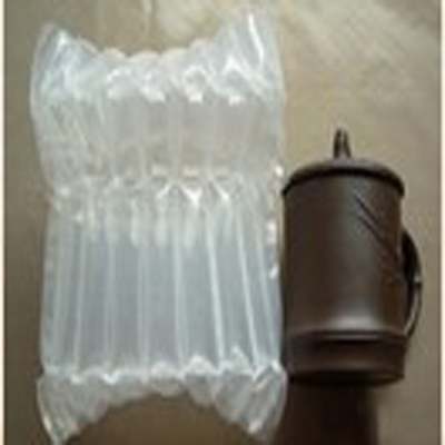 Custom Q Shaped Air Column Bags Inflatable Packaging pouch For Glass Bottle